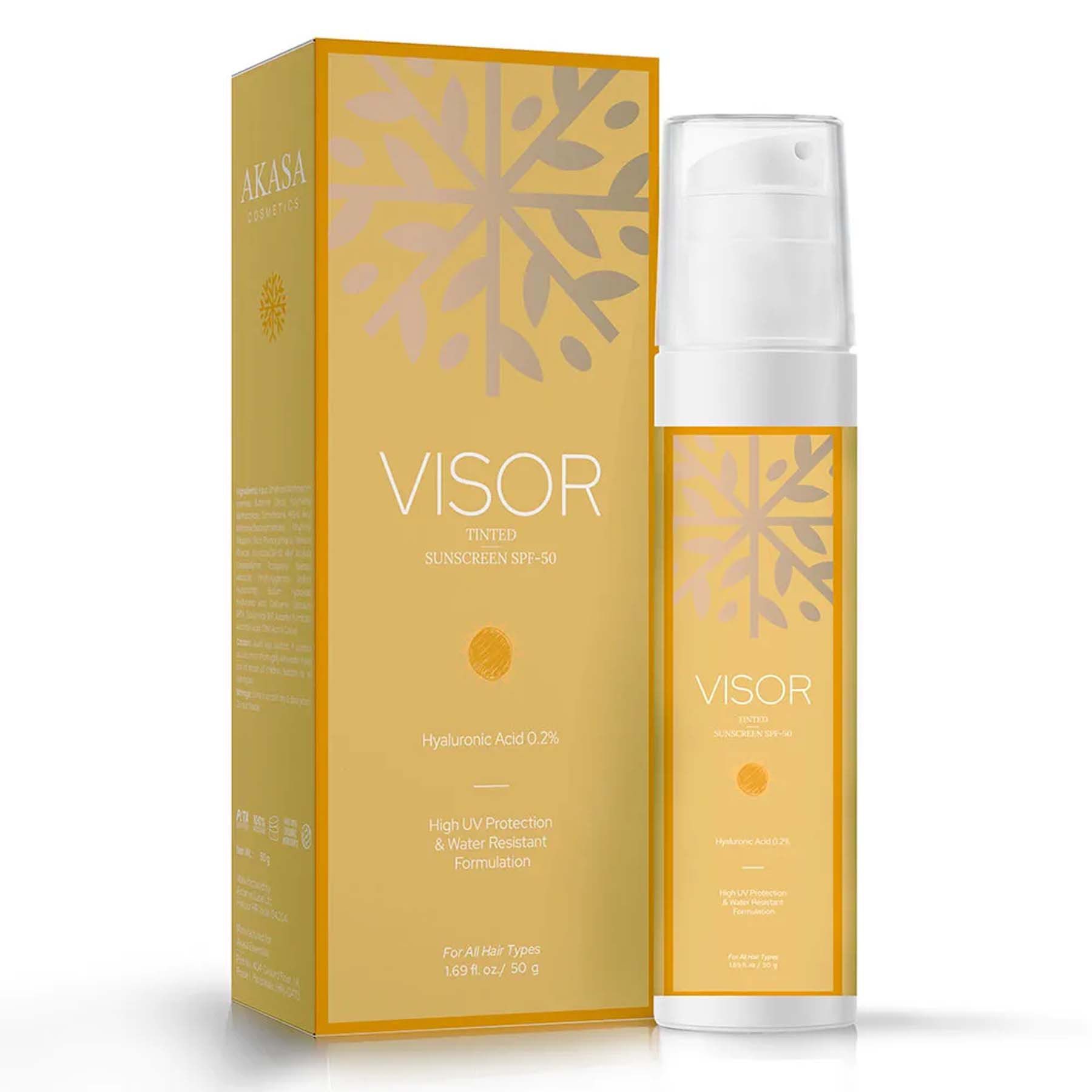 Tinted sunscreen SPF-50 skin care